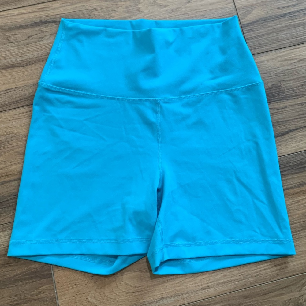 90 Degree Reflex High Waist Blue Athletic Biker Shorts XL